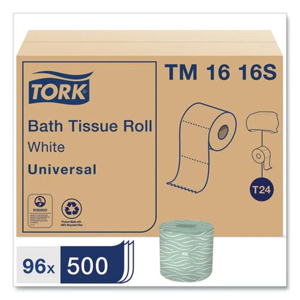 Tork TM1616S 2-Ply Septic Safe Universal Bath Tissue - White (96/Carton) New